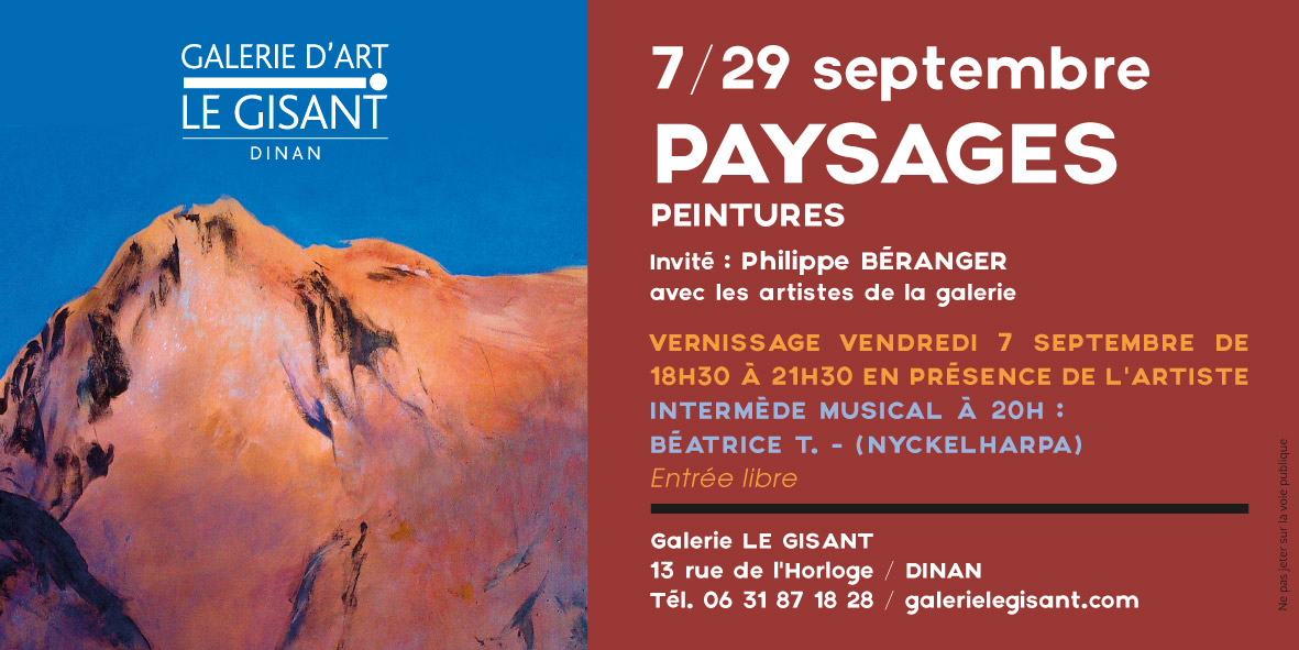 invitation vernissage philippe béranger peintre