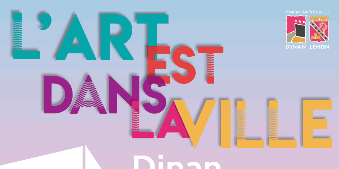 affiche l'art est dans la ville à Dinan